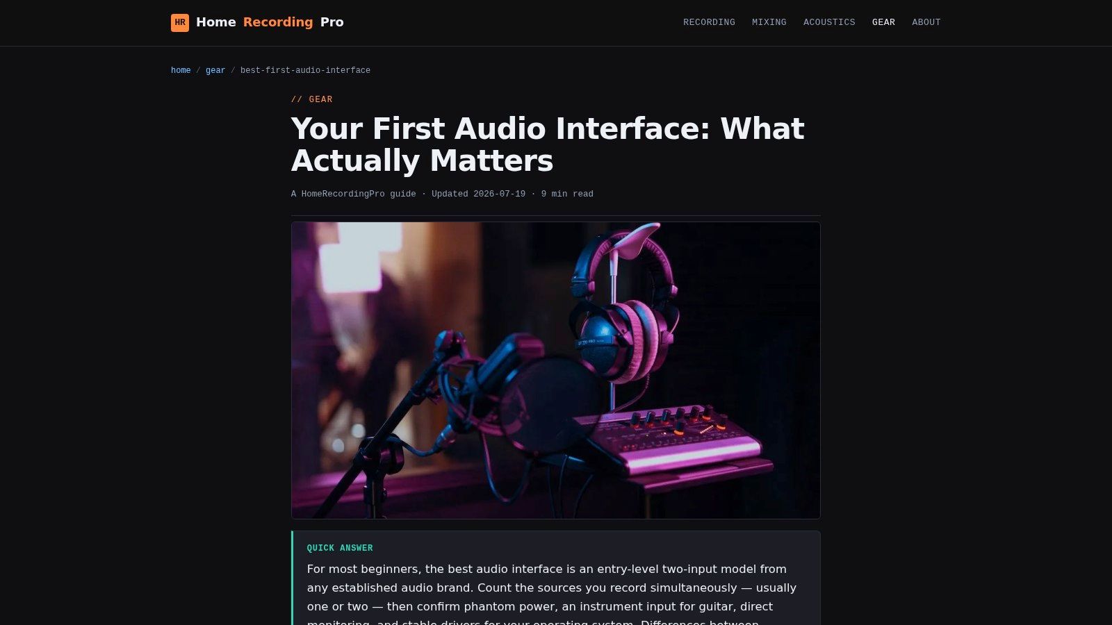 Screenshot from https://homerecordingpro.com/best-first-audio-interface/